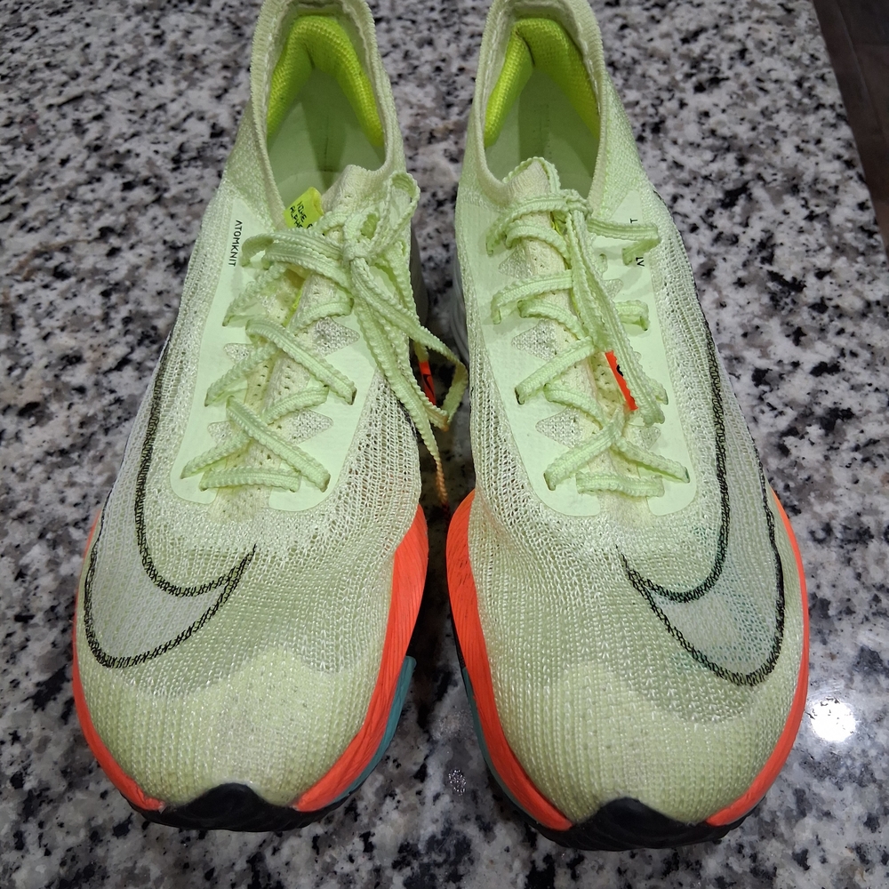 Nike Women's Athletic Shoes - Lime Green and Bright Orange